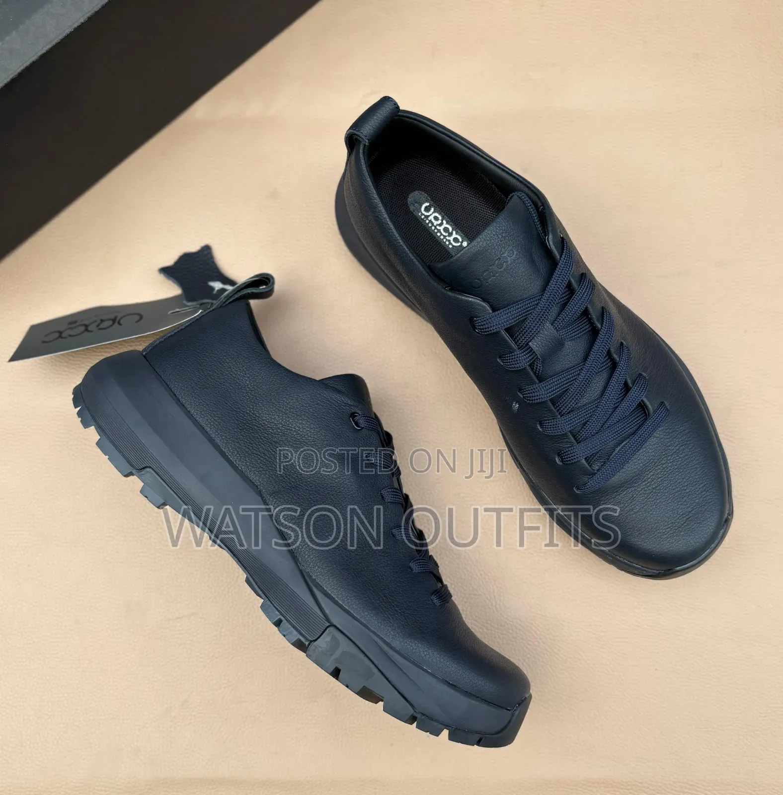 5 Colours Ecco Brand Men's Leather Shoes MATERIALS ORIGINAL