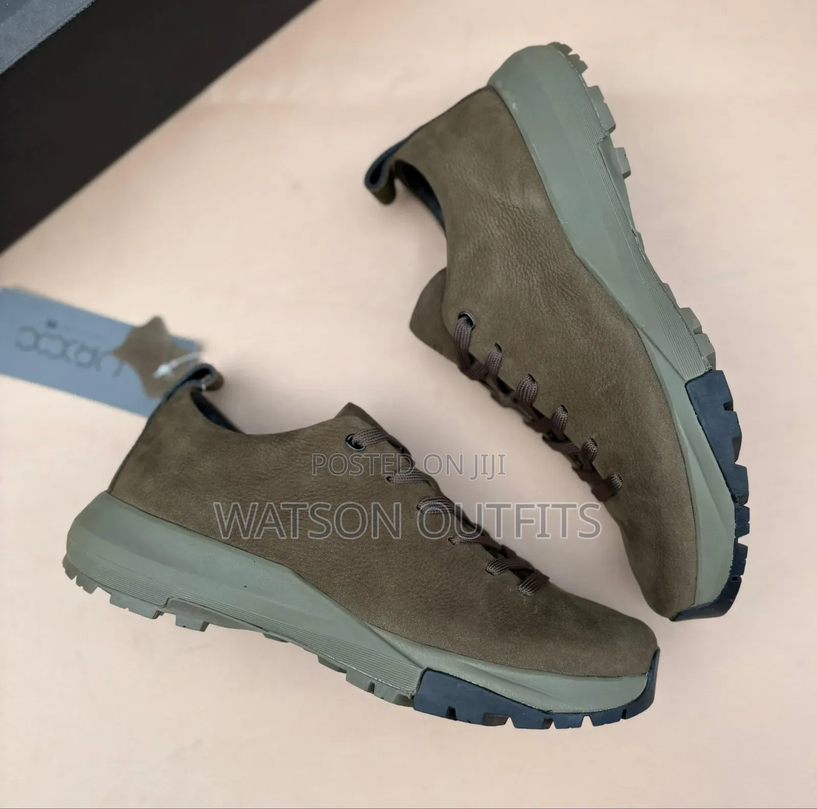 5 Colours Ecco Brand Men's Leather Shoes MATERIALS ORIGINAL