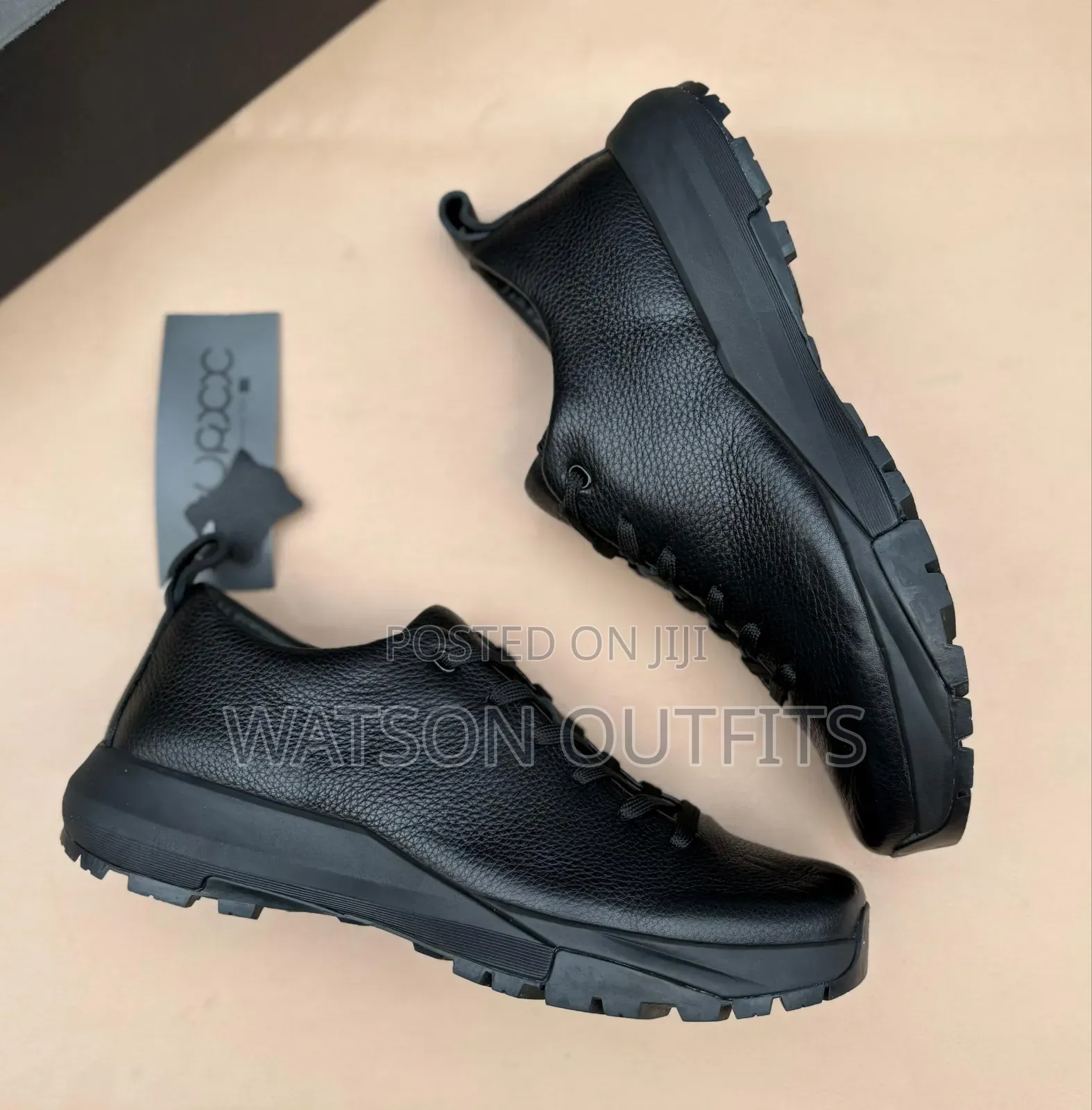 5 Colours Ecco Brand Men's Leather Shoes MATERIALS ORIGINAL