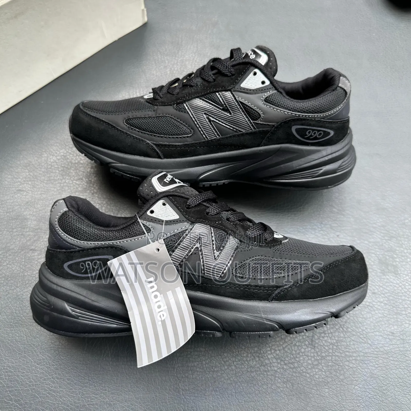 990 Nb or New Balance Men's Leather Sneakers Classic Footwears