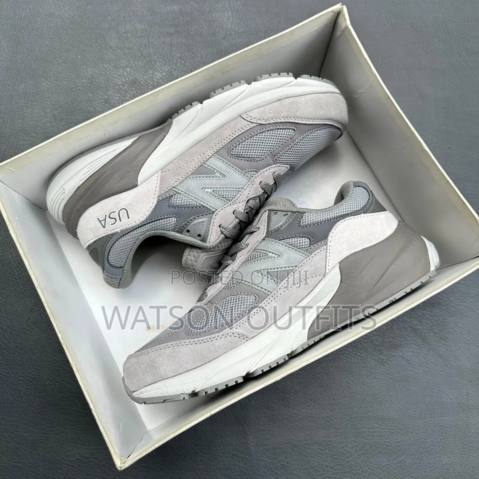 990 Nb or New Balance Men's Leather Sneakers Classic Footwears