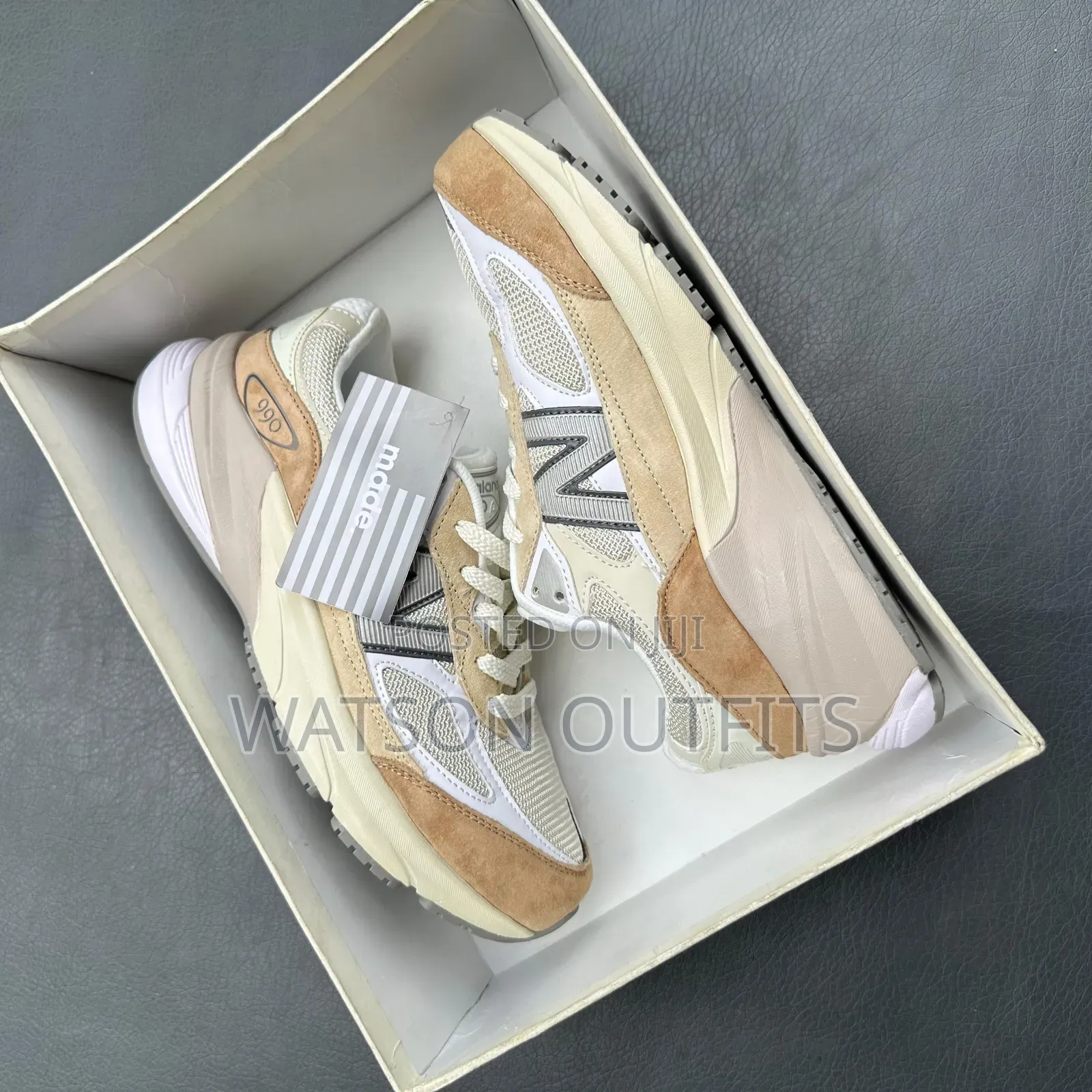990 Nb or New Balance Men's Leather Sneakers Classic Footwears