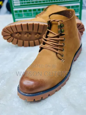 5 Colours Men's Leather Boots or BUTI ZA LEATHER MATERIALS