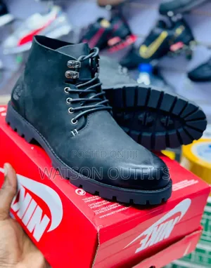 5 Colours Men's Leather Boots or BUTI ZA LEATHER MATERIALS
