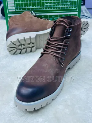 5 Colours Men's Leather Boots or BUTI ZA LEATHER MATERIALS