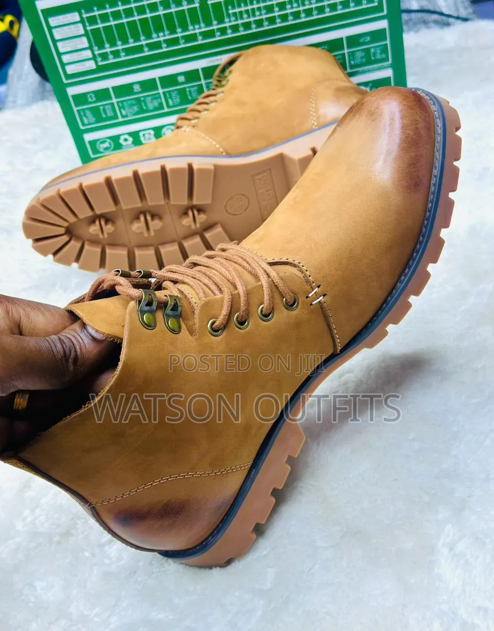 5 Colours Men's Leather Boots or BUTI ZA LEATHER MATERIALS