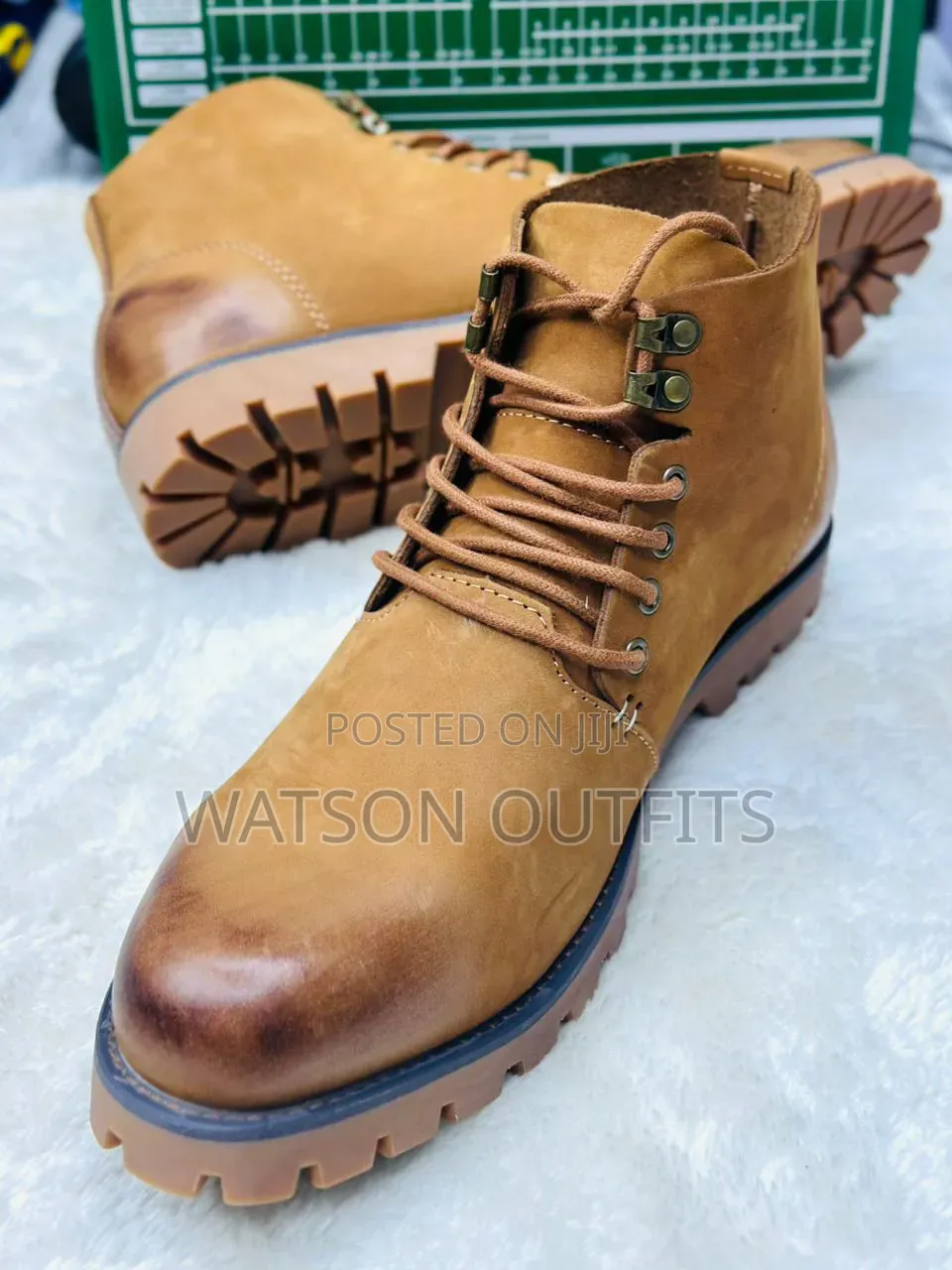 5 Colours Men's Leather Boots or BUTI ZA LEATHER MATERIALS