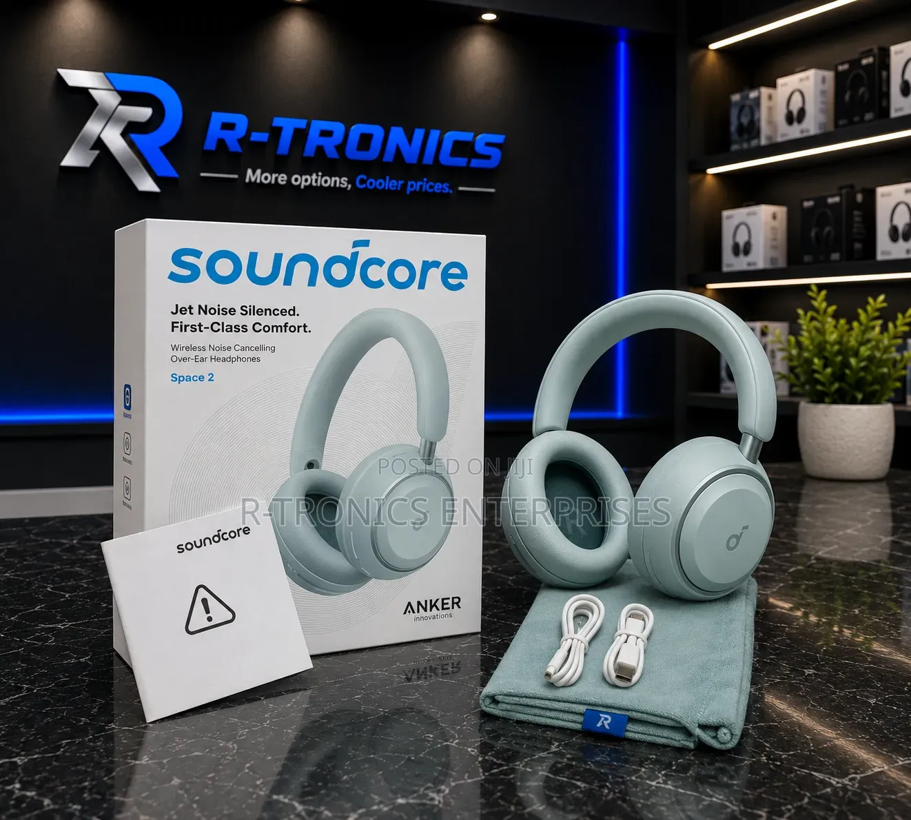 Anker Soundcore Space 2 Wireless Active Noise-Cancelling Headphones