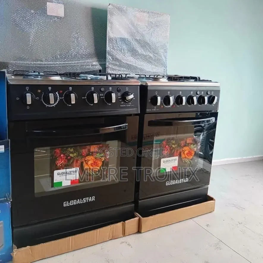 Globalstar 60x60 Cooker 3 Gas 1 Electric Plate Electric Oven Tanzania
