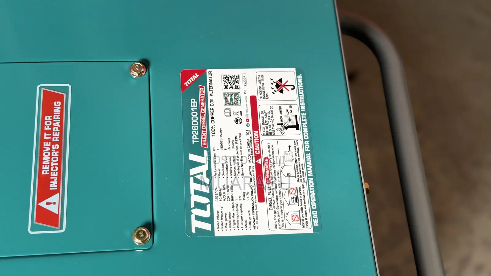 Total Diesel Generator 6kva
