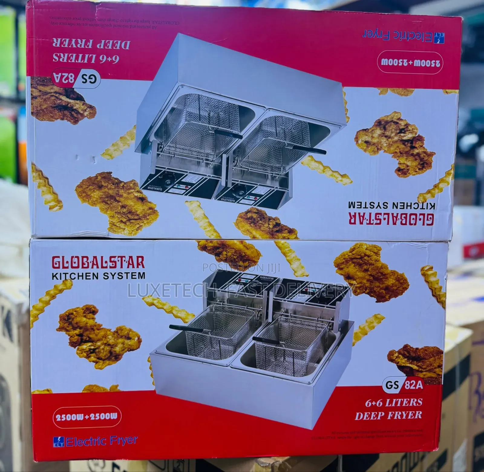 Globalstar Double Tank Electric Deep Fryer 12L – Commercial