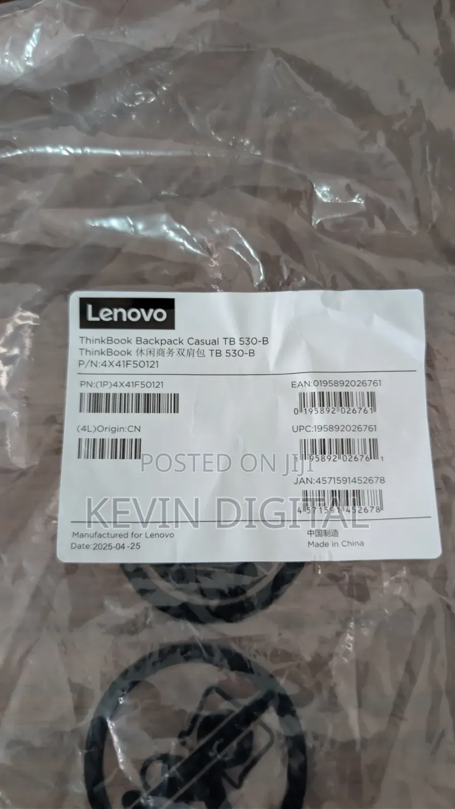 Lenovo Thinkbook Backpack Casual TB 530-B