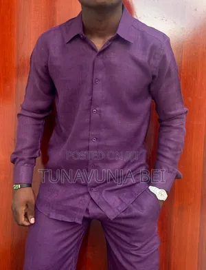 Linen Full Suit Quality
