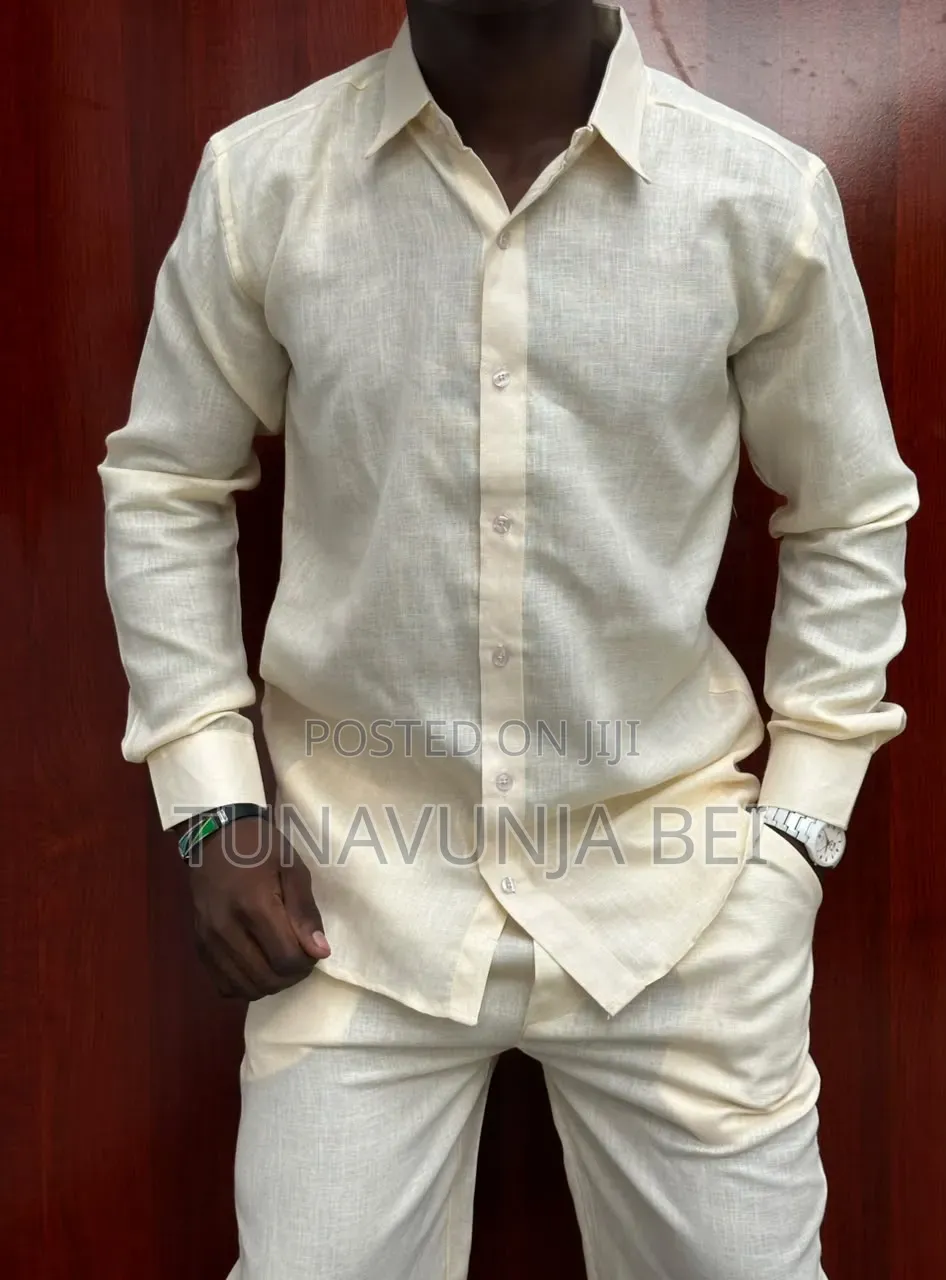 Linen Full Suit Quality