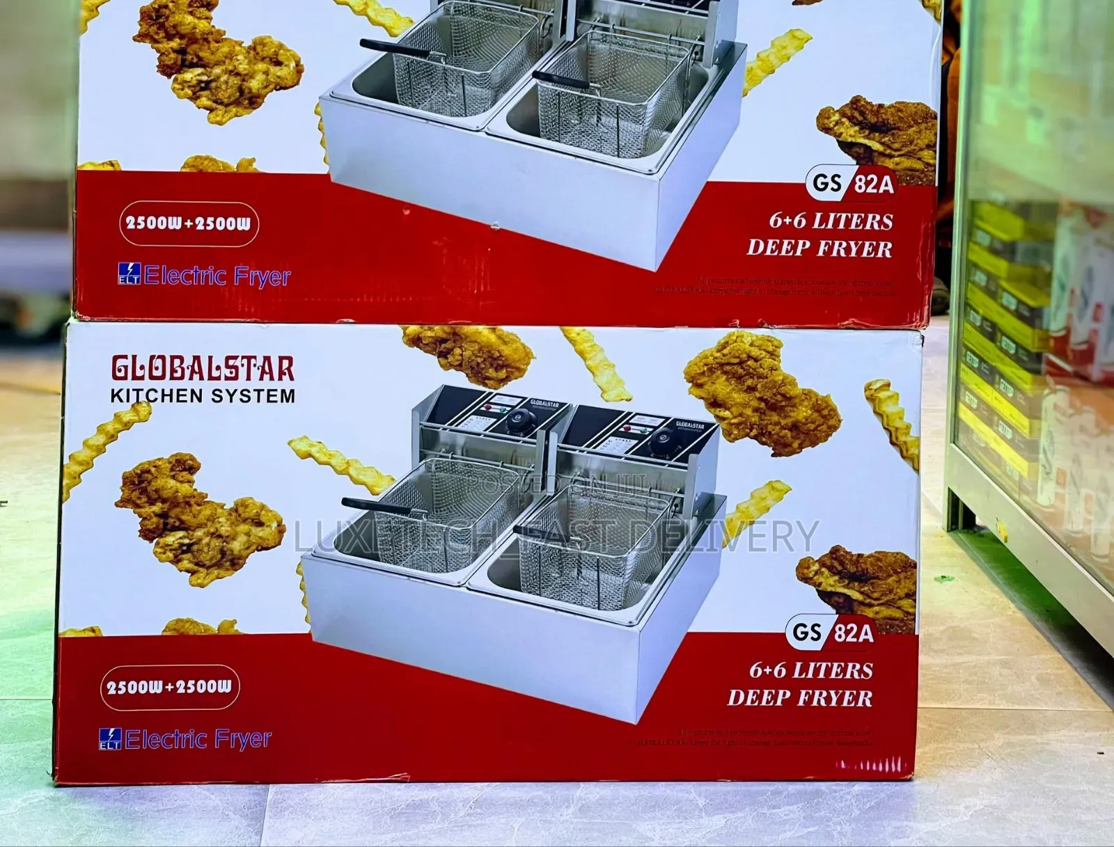 Globalstar Double Tank Electric Deep Fryer 12L – Commercial