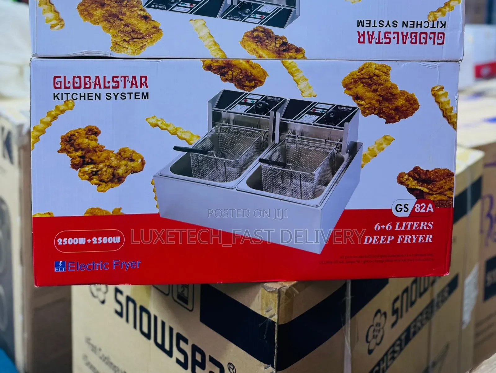 Globalstar Double Tank Electric Deep Fryer 12L – Commercial