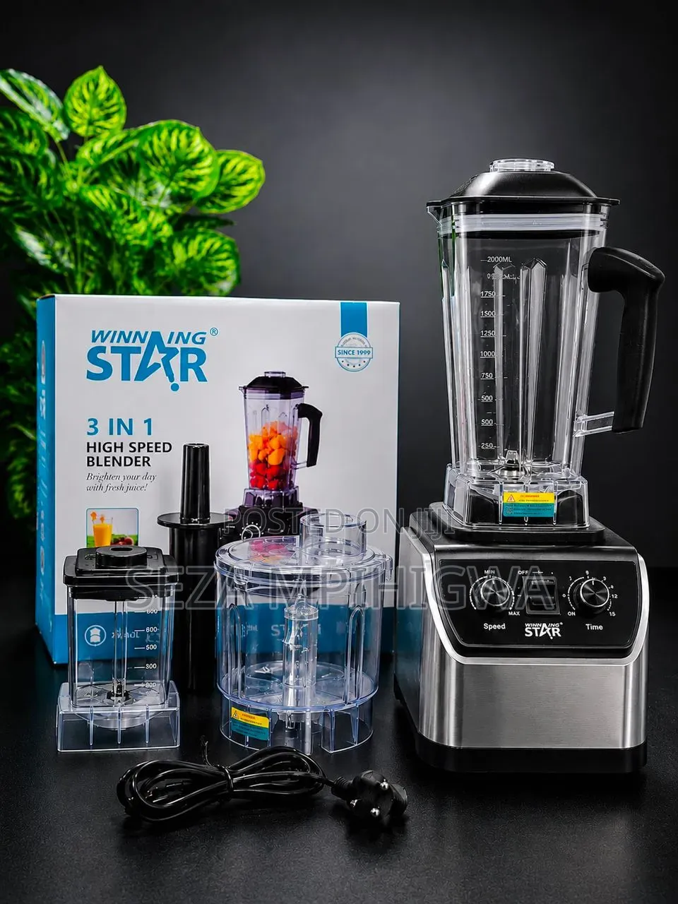 Winning Star.* *🔹.product: High Speed Blender.* *🔹.power: 1300wat