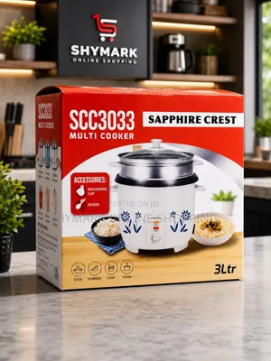 Sapphire Crest 3L Multi Cooker / Rice Cooker (Model: SCC3033)