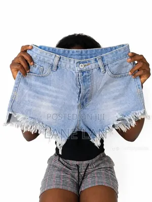 ZuriChoice Casual Summer Women Blue Ripped Denim Jeans Hot Pants