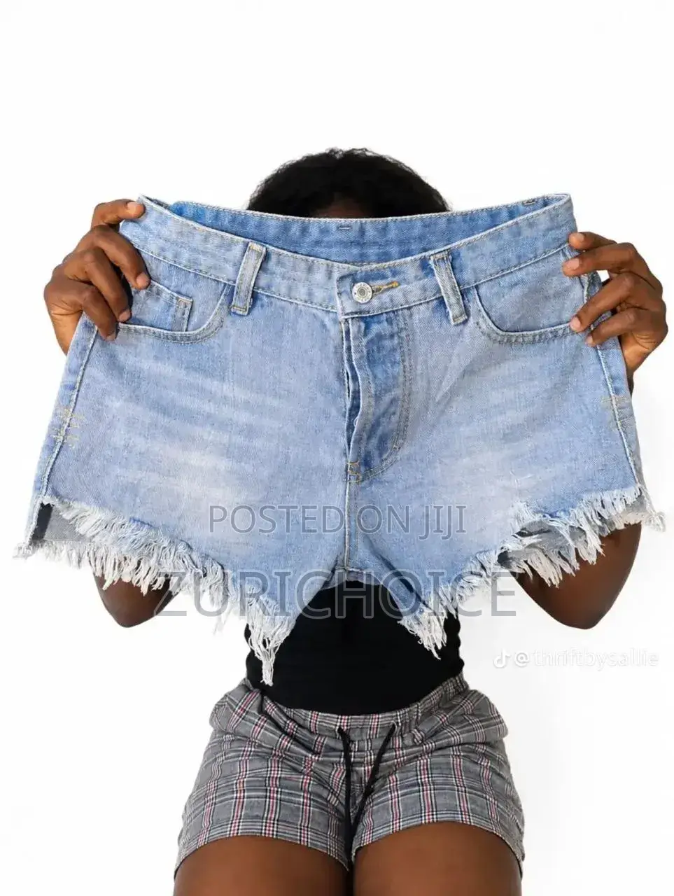 ZuriChoice Casual Summer Women Blue Ripped Denim Jeans Hot Pants