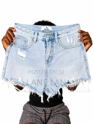 ZuriChoice Casual Summer Women Blue Ripped Denim Jeans Hot Pants