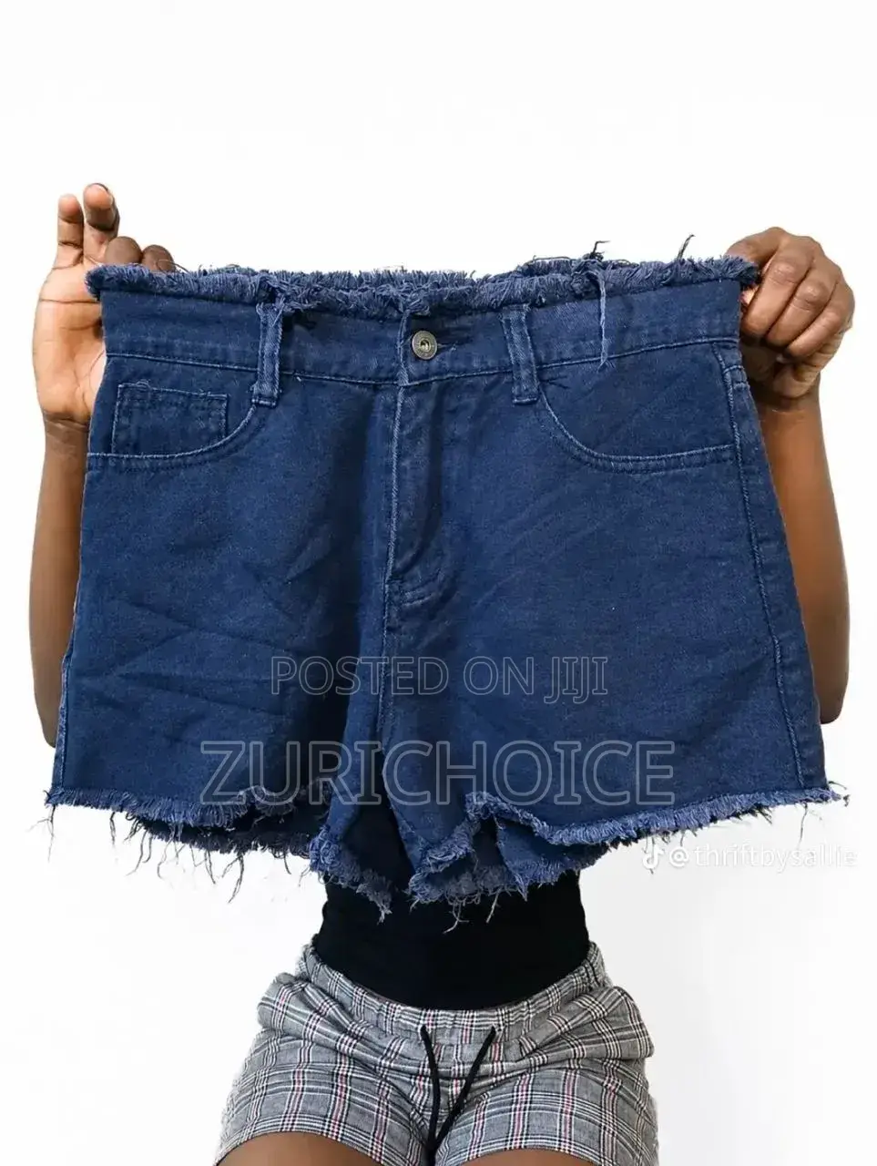 ZuriChoice Casual Summer Women Blue Ripped Denim Jeans Hot Pants