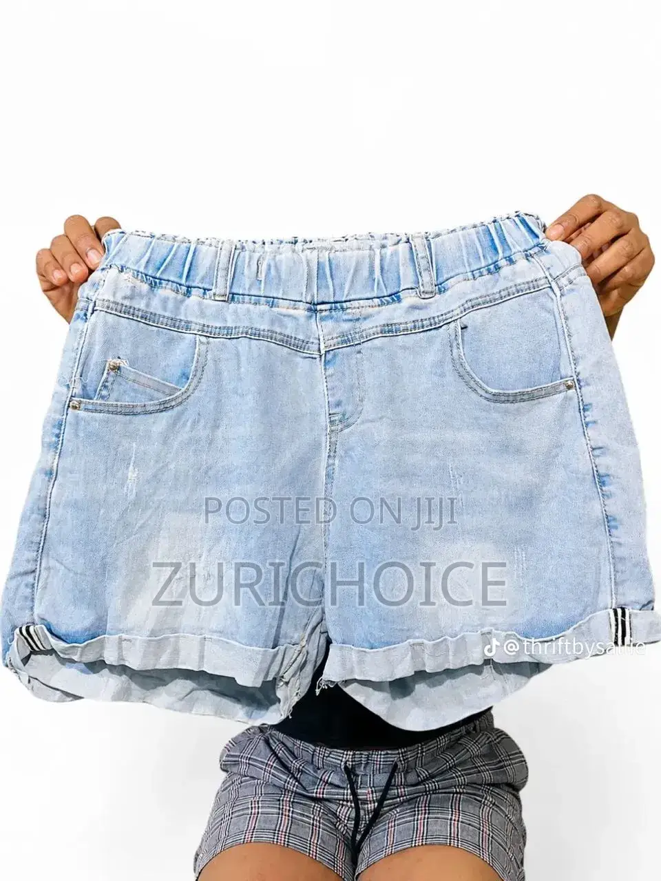 ZuriChoice Casual Summer Women Blue Ripped Denim Jeans Hot Pants