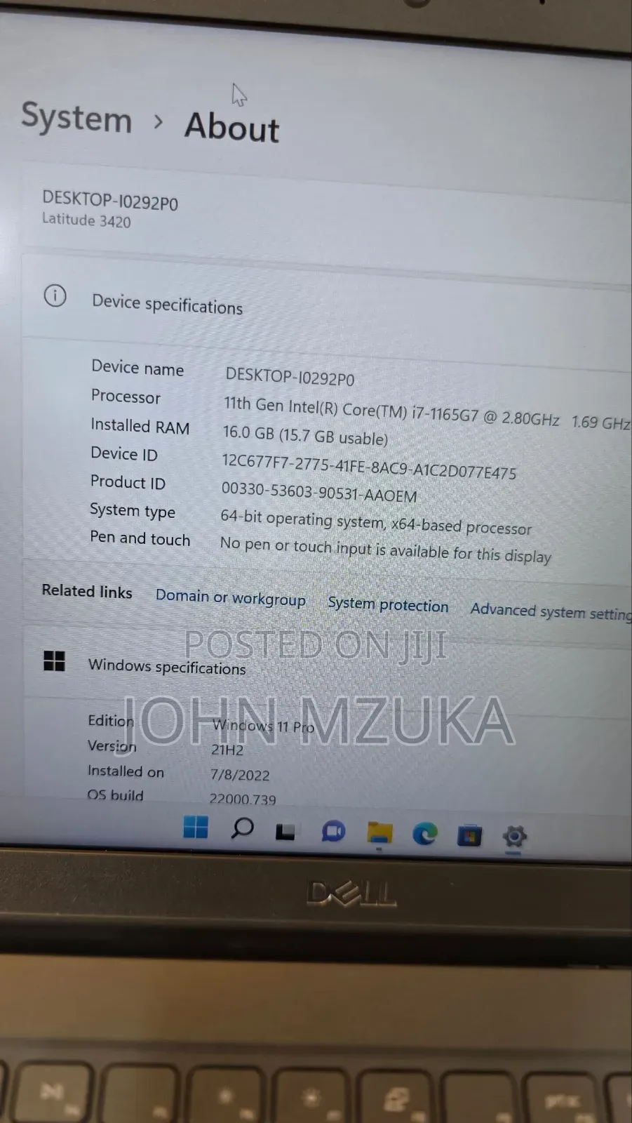 Laptop Dell Latitude 3420 16GB Intel Core i7 SSD 256GB