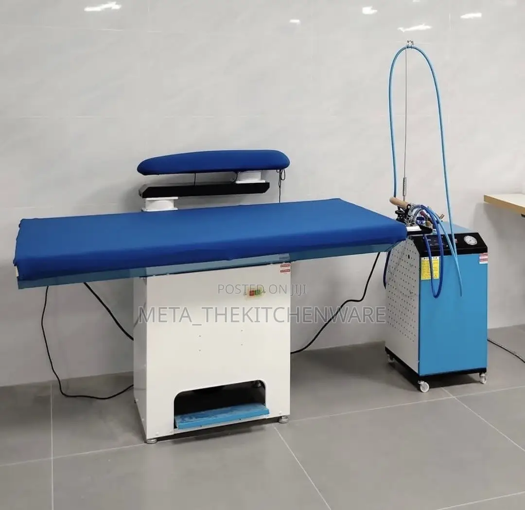 Industrial Ironing Table With Steam Generator