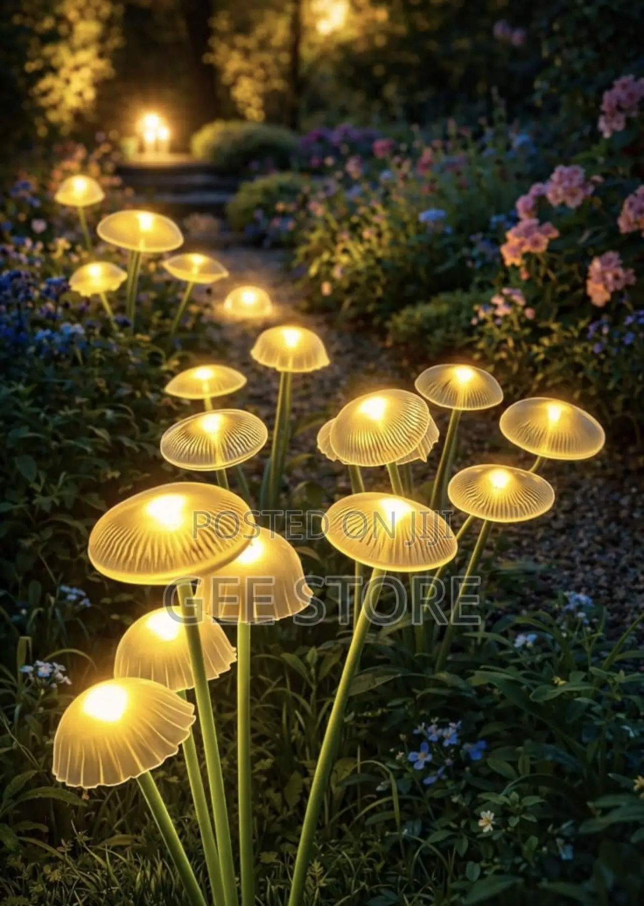 Solar Mushroom Garden Lights