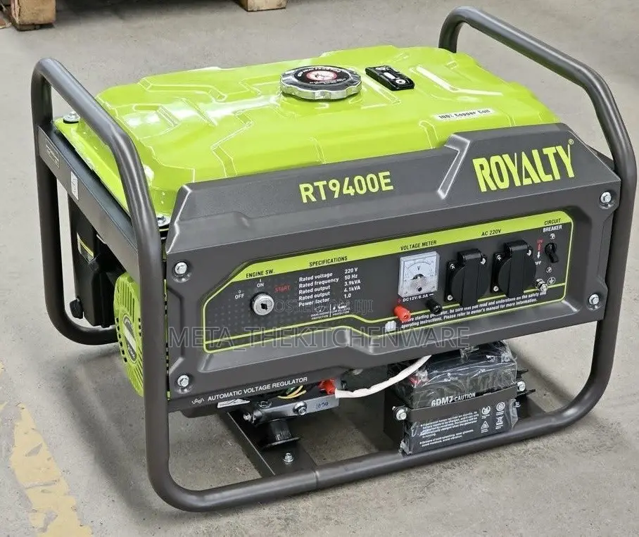 Royalty Gasoline Generator With Key Start 4.1kva