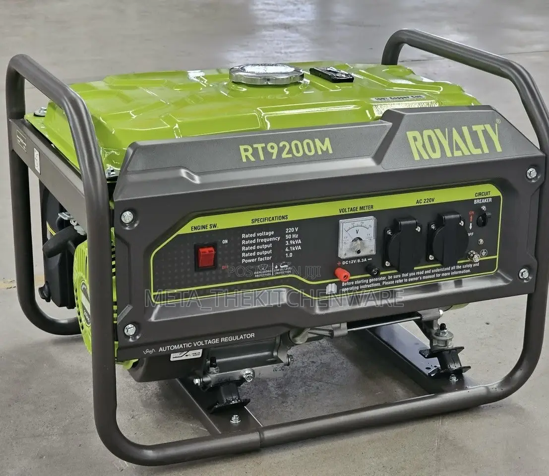 Royalty Gasoline Generator With Key Start 4.1kva