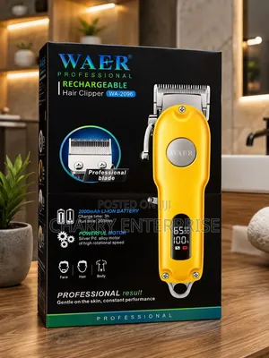 Waer Wa2096 Professional Rechargeable Hair Clipper 2000mah Kunyolea