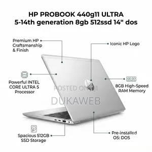 New Laptop HP ProBook X360 440 G1 8GB Intel Core Ultra 5 SSD 512GB