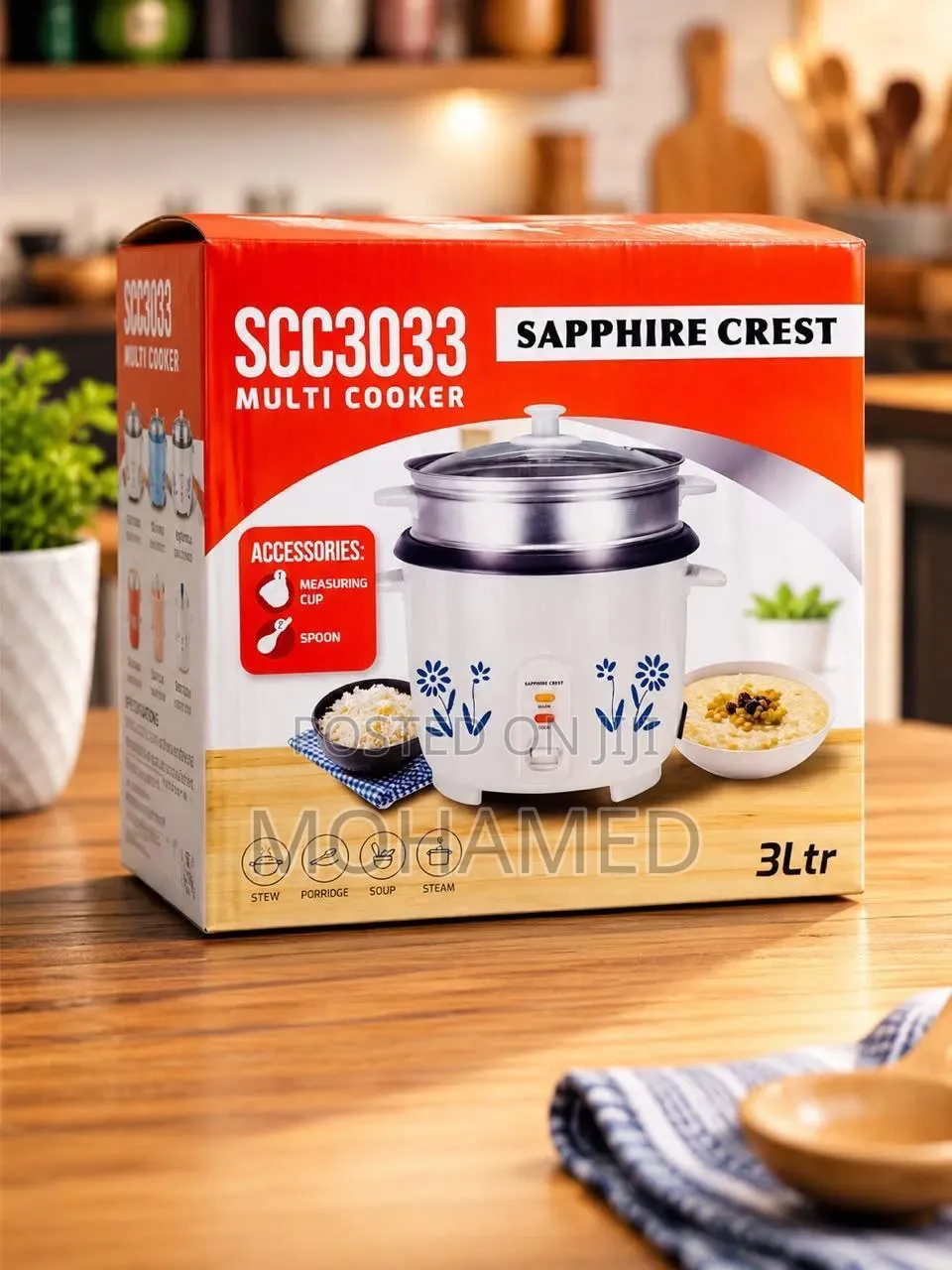 🔥 Sapphire Crest Rice Cooker 3l