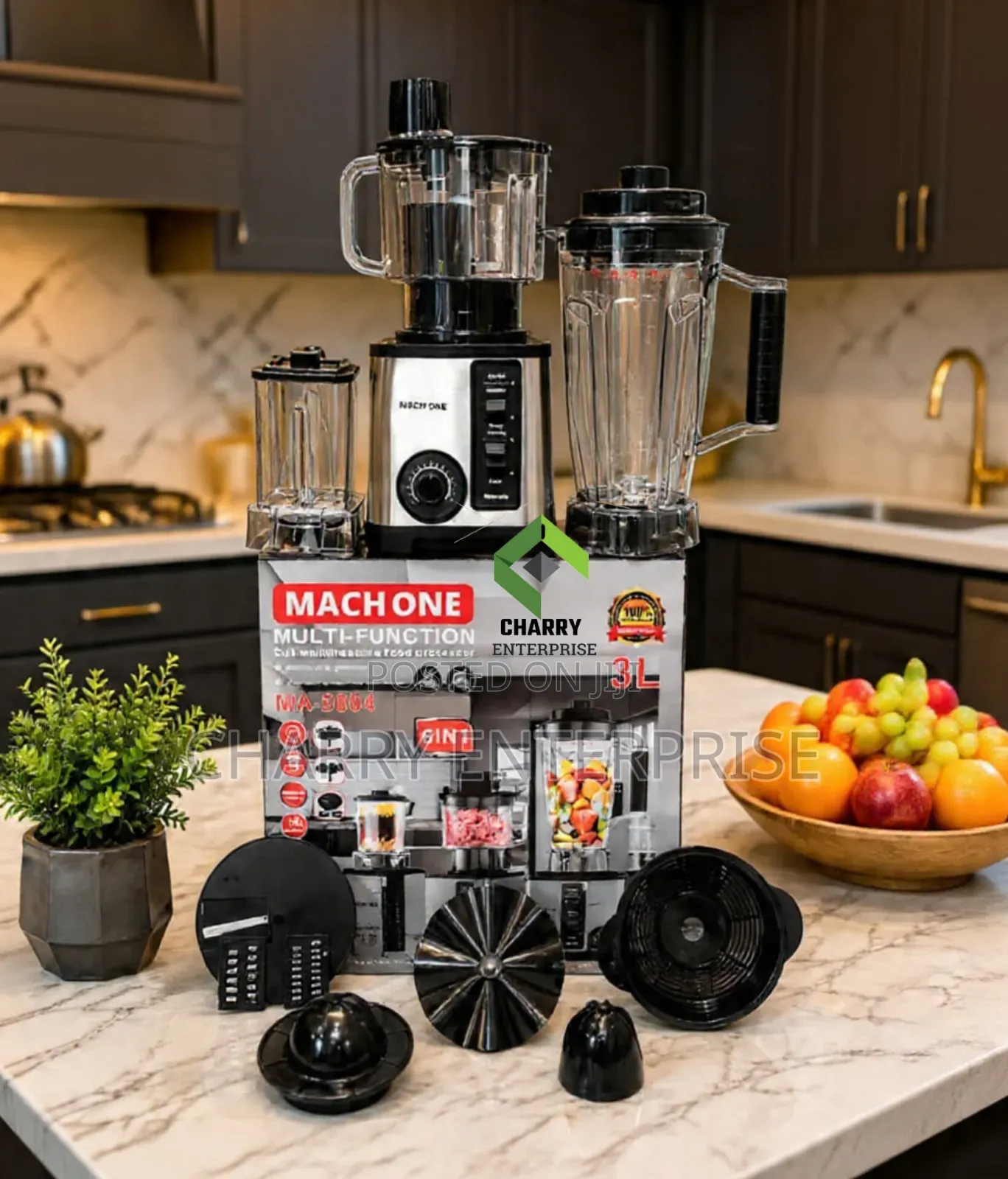 Mach One Heavy Duty Multifunction Blender 3l Food Processor 9500w