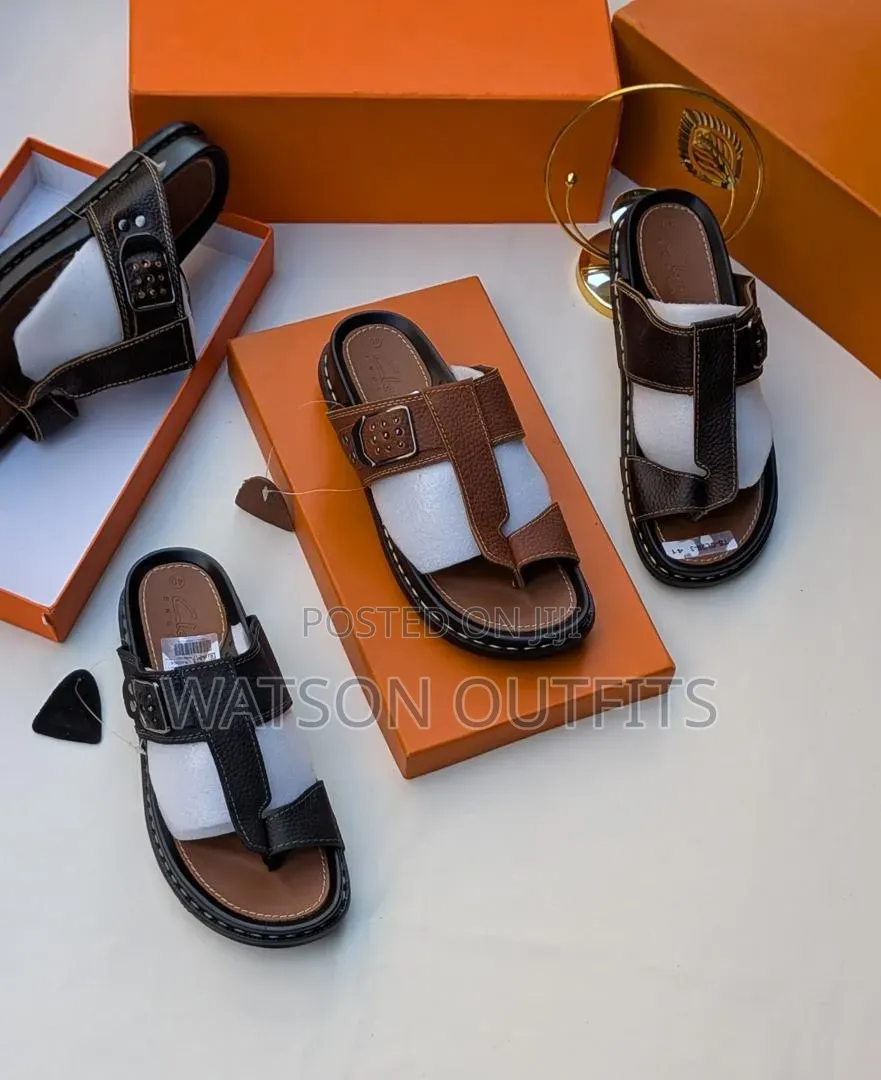 2 Colours 2 Designs Clarks Brand Men's Leather Sandals