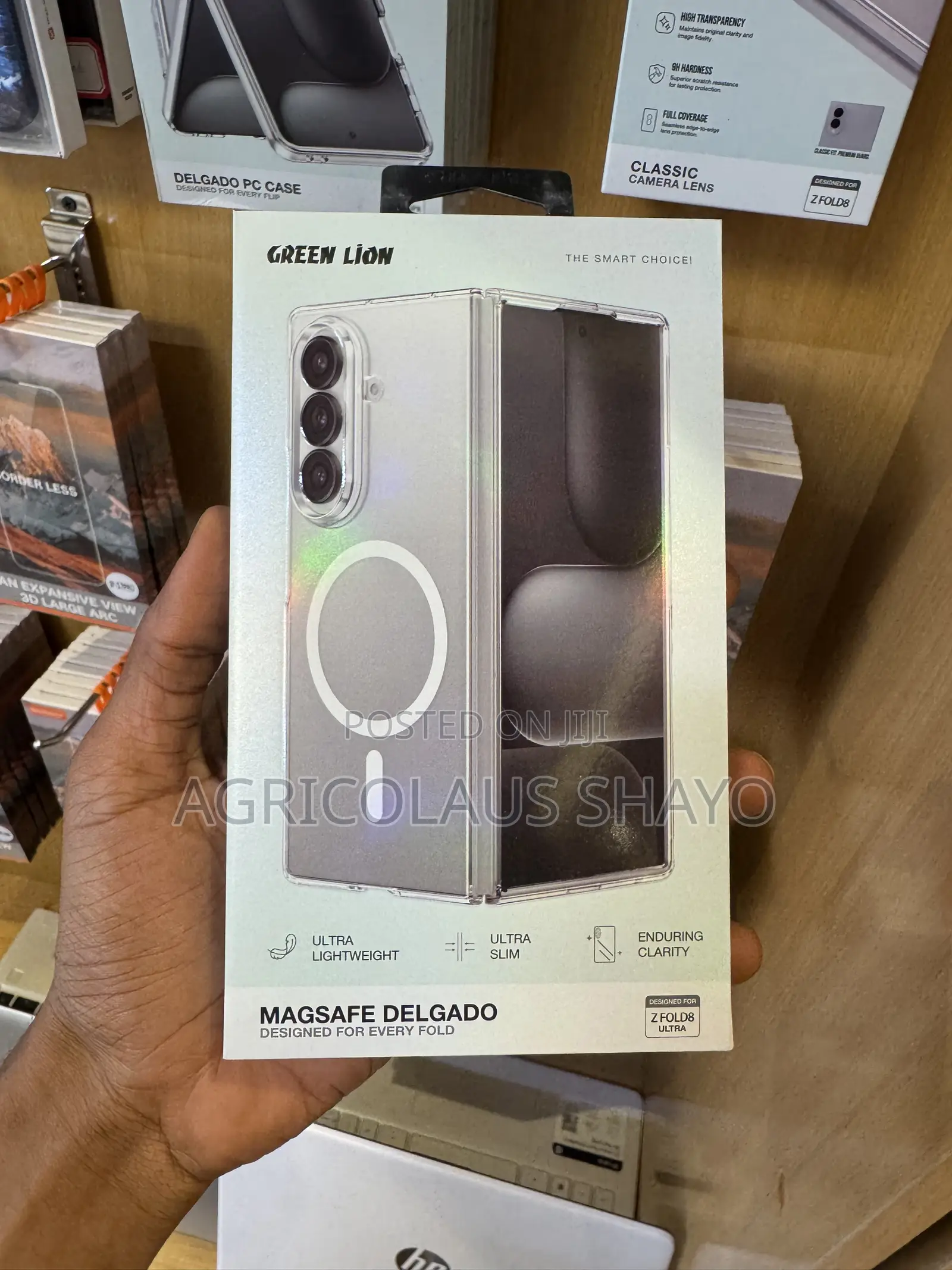 Green Lion MagSafe Delgado Clear Case for Samsung Galaxy Z Fold8 Ultra