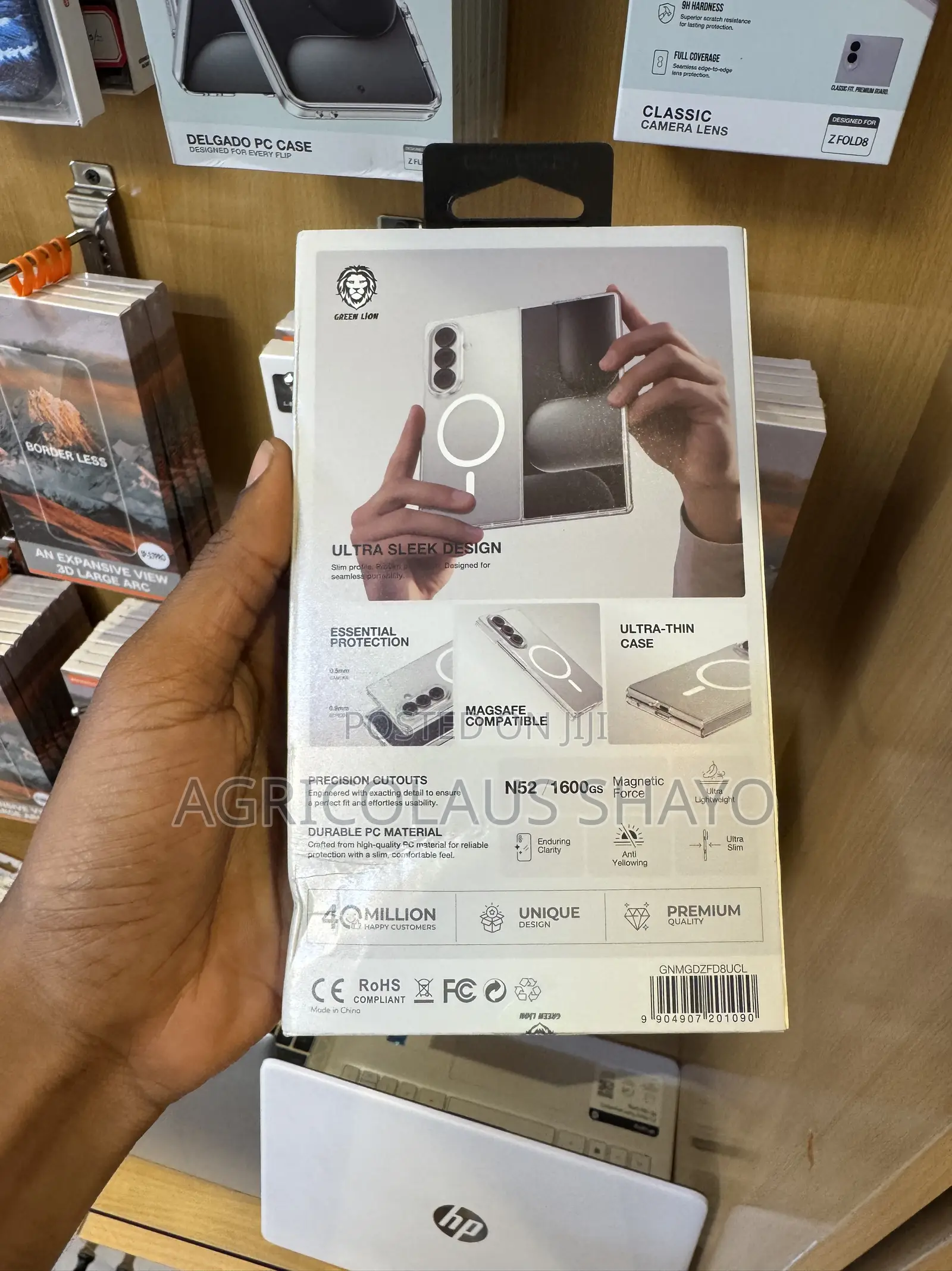 Green Lion MagSafe Delgado Clear Case for Samsung Galaxy Z Fold8 Ultra