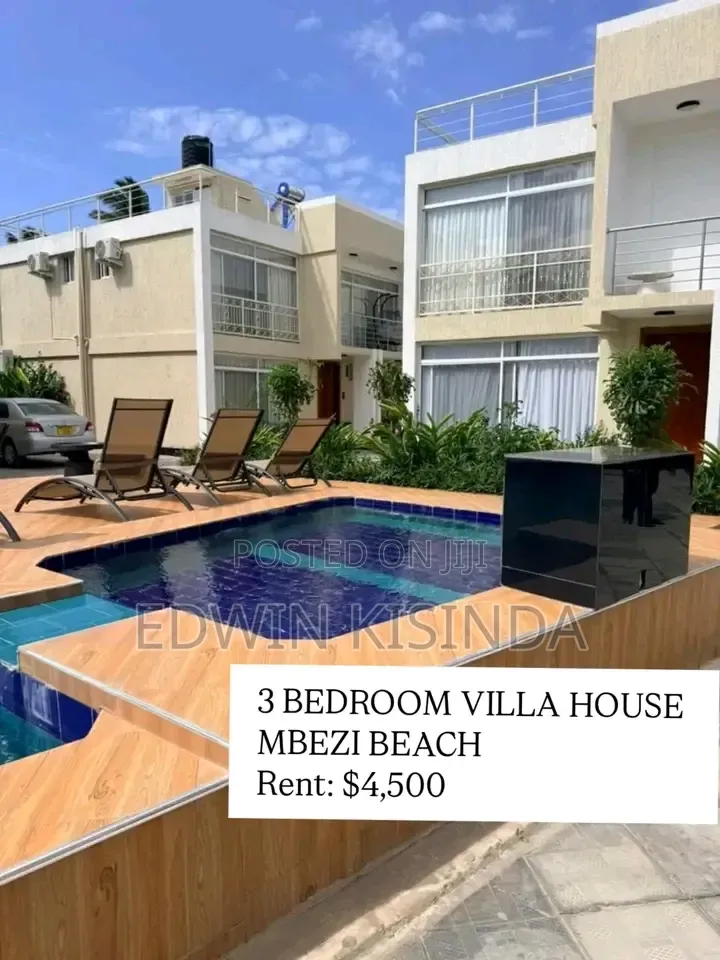 Furnished 3bdrm Villa in Mbezi Beach for rent
