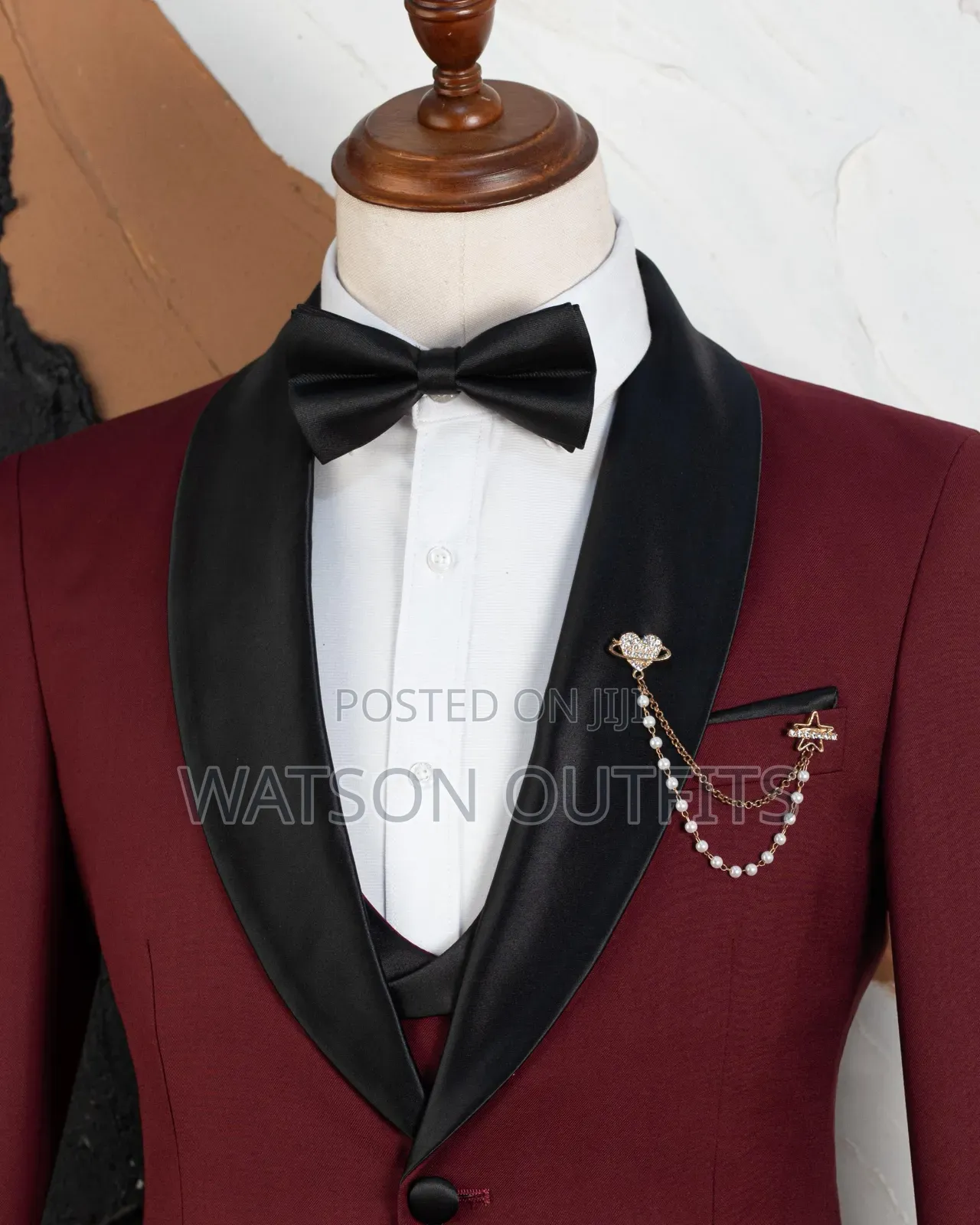2 Colours Red and Green Mario Casas Brand Men's Best Quality Suits