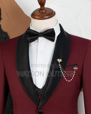 2 Colours Red and Green Mario Casas Brand Men's Best Quality Suits