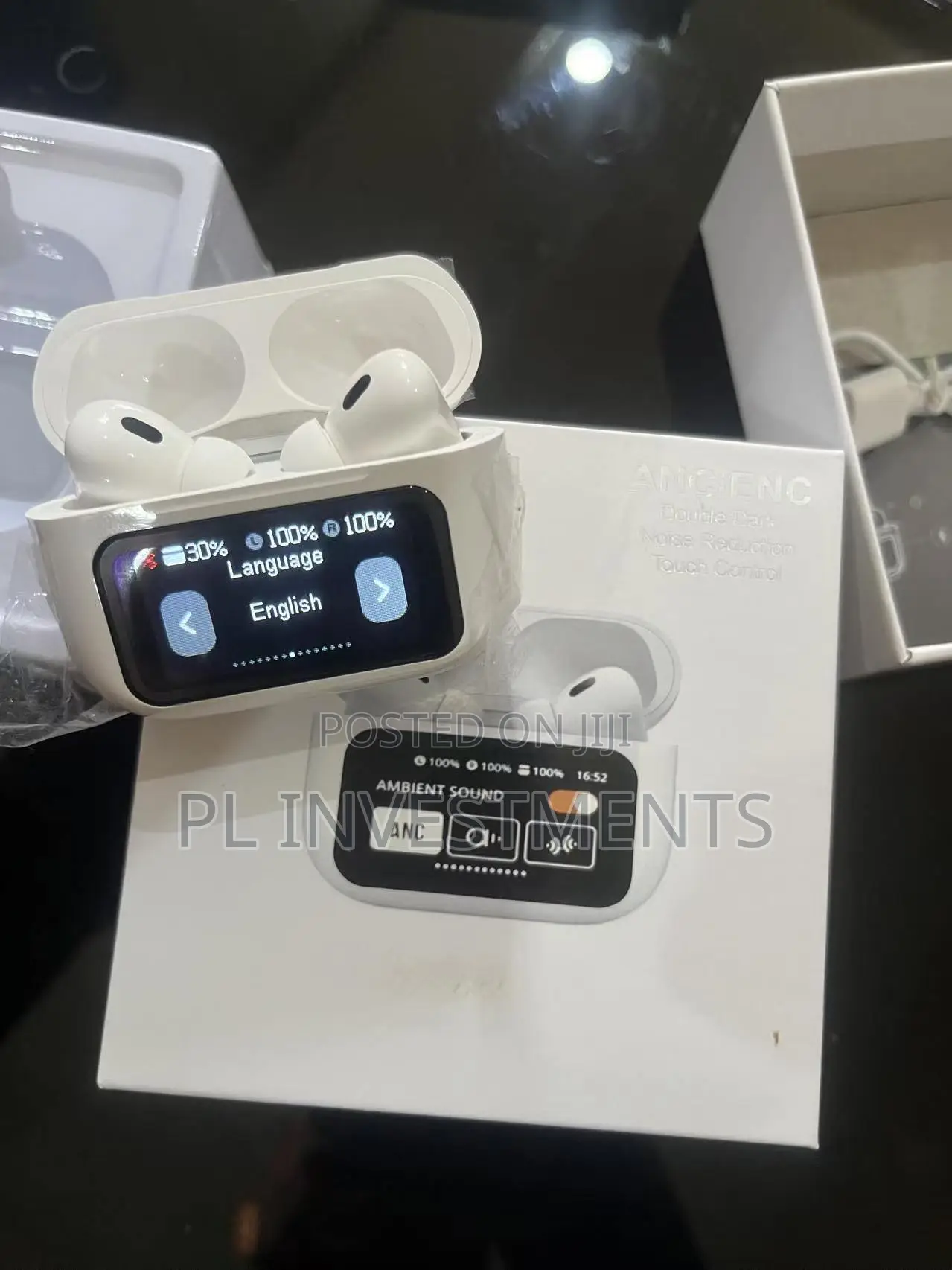 ANC SMART EARBUDS | Touchscreen Display Case | Noise Reduction