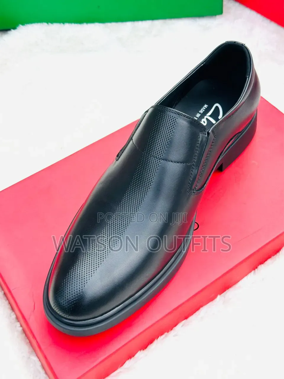 Men's Leather Shoes 2 Colours Clarks Brand Black and Coffee or Brown