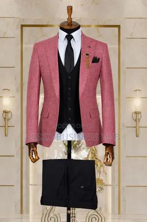 Pink to Black Suit