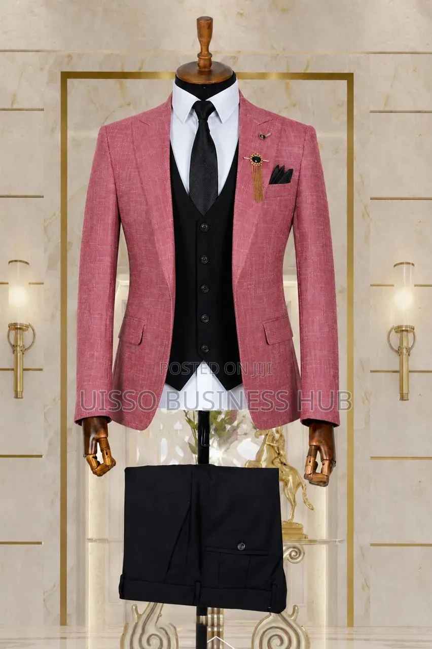 Pink to Black Suit