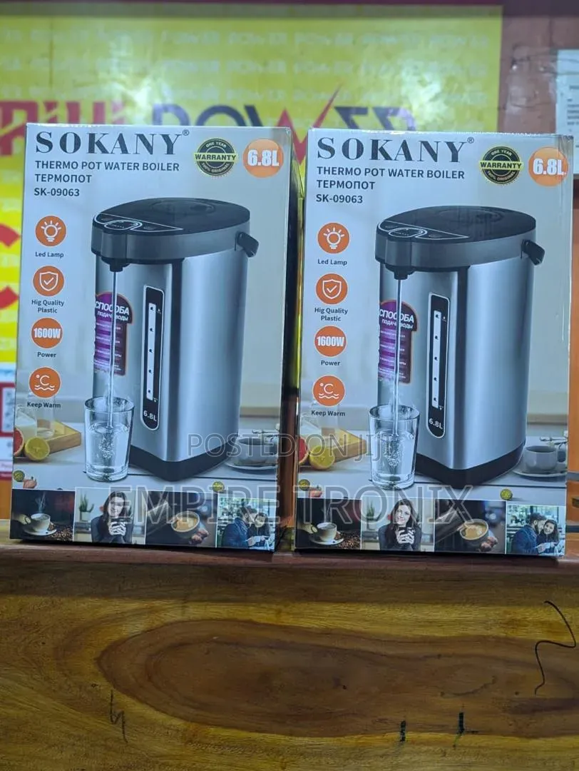 Sokany 6.8L Thermo Pot Water Boiler 1600W Tanzania