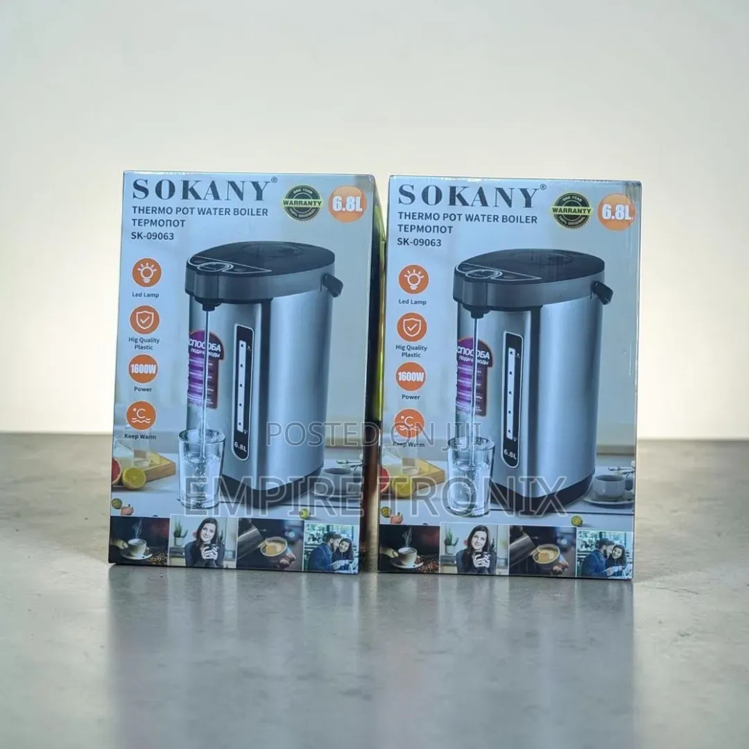 Sokany 6.8L Thermo Pot Water Boiler 1600W Tanzania