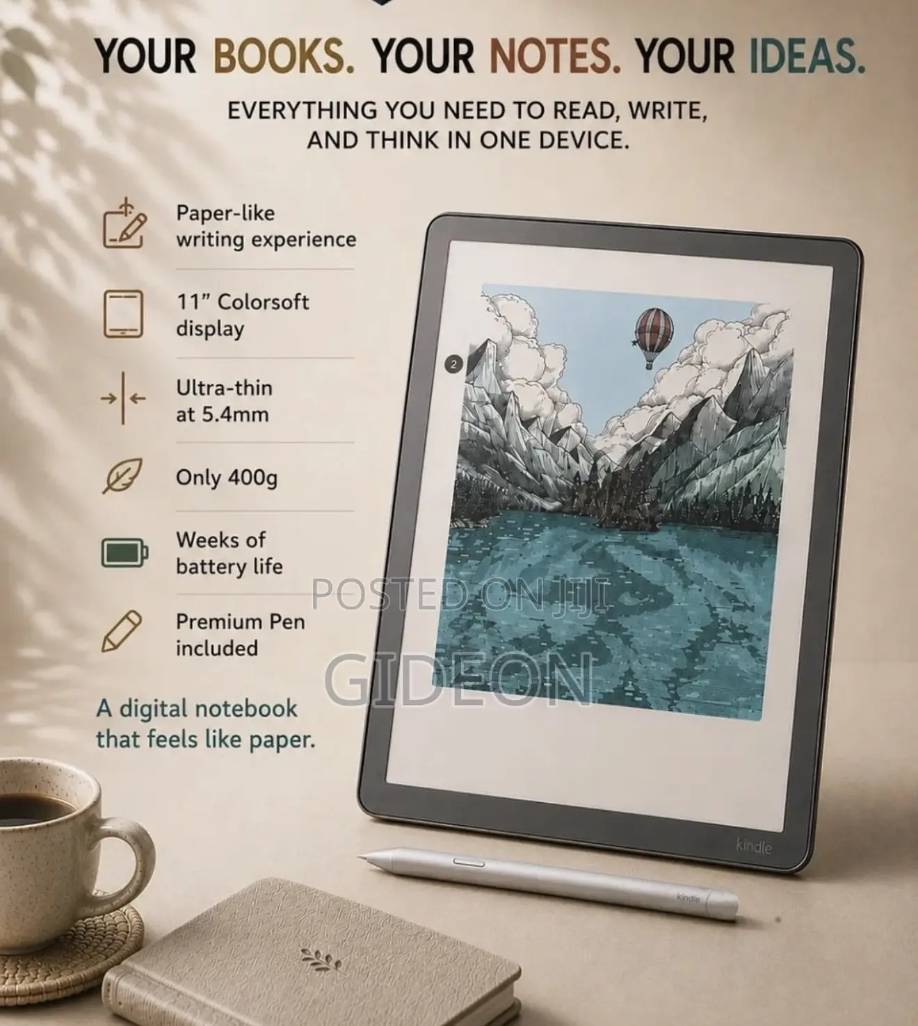 New Amazon Kindle Scribe 64 GB Red