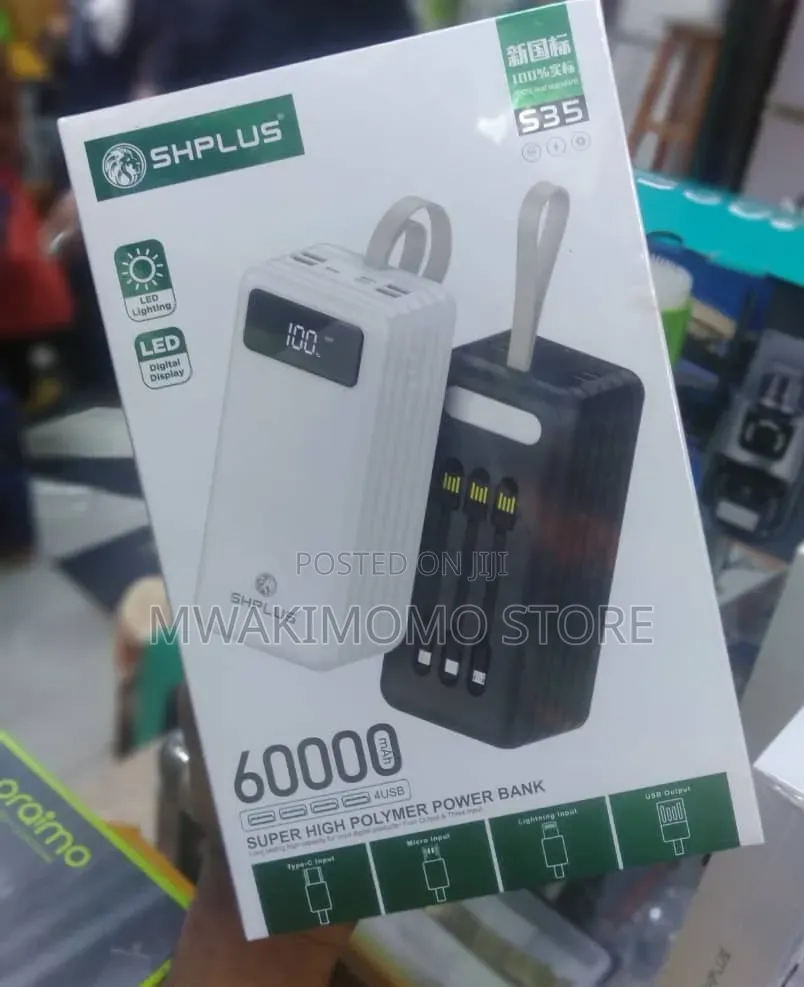 SHPLUS S36 60000mAh Power Bank